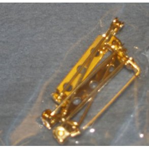 Brochen�l 32mm 4stk guld fv.