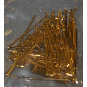  Smykkestift u/�je 32mm guld fv - 100stk