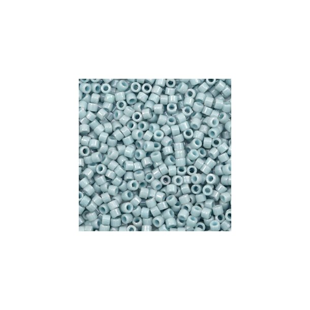 Miyuki glas perler 11/0 Duracoat Opaque Dyed Moody Blue 10gram ca. 2mm