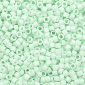 Miyuki glas perler 11/0 Opaque Light Mint Green10gram ca. 2mm