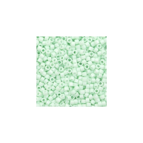 Miyuki glas perler 11/0 Opaque Light Mint Green10gram ca. 2mm