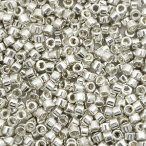 Miyuki glas perler 11/0 Galvanized Silver 10gram ca. 2mm