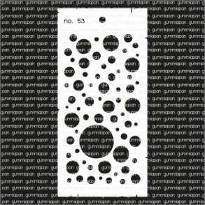 Gummiapan Stencil nr. 53  10x21cm