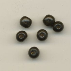 Tr�perler Sort 12mm 35stk