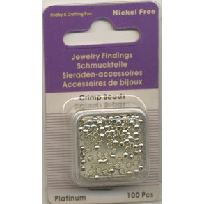 Wireklemmer 2,5mm rund s�lv ca. 100stk