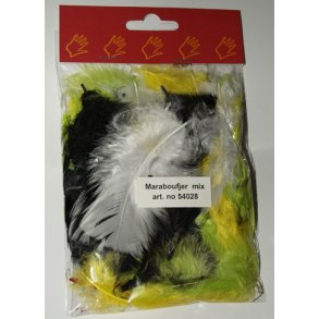 Fjer marabou 5g mix