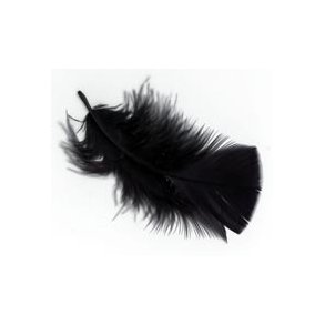 Maraboufjer Sort 1ps