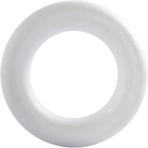 Styropor ring 21,5cm 45mm hvid 