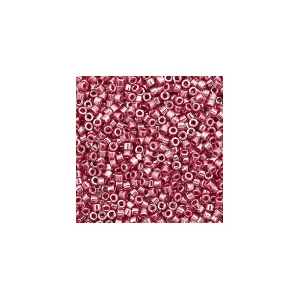 Miyuki glas perler 11/0 Opaque Luster Cadillac Red 10gram ca. 2mm