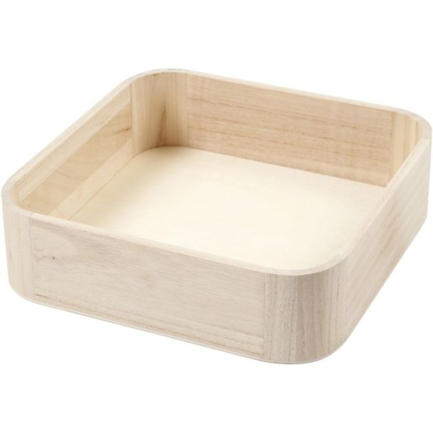 Bakke i lyst tr 25x25cm 7cm hj 