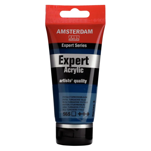 AMSTERDAM Expert Series acrylic tube 75 ml Phthalo Turquoise Blue 565