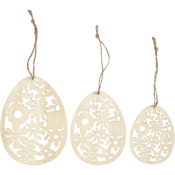 Oph�ng i lyst tr� med m�rke kanter 3stk i pakken