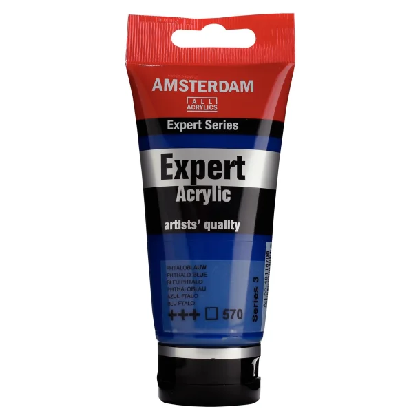 AMSTERDAM Expert Series acrylic tube 75 ml Phthalo Blue 570