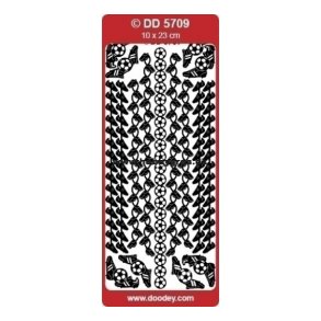 Stickers 5709 Hj�rner/kanter guld S4