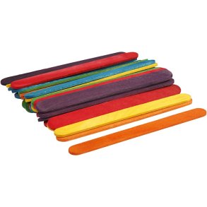 Tr�pinde 30 stk.1 pk. L: 11,4 cm, B: 10 mm, ass. farver