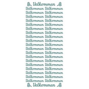 Stickers Velkommen s�lv 57 S14