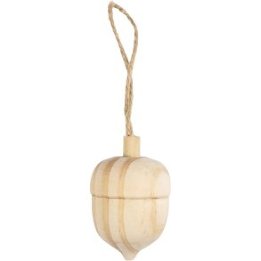 Agern i lyst tr 4cm hj diam. 3cm