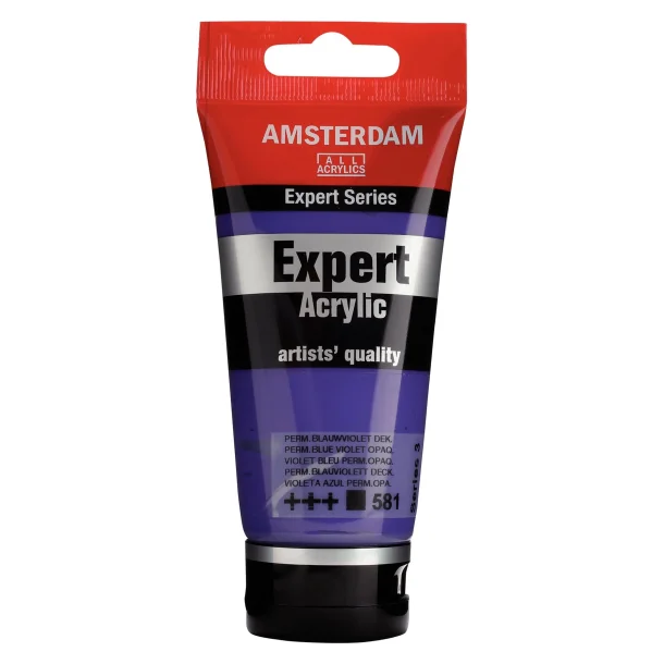 AMSTERDAM Expert Series acrylic tube 75 ml Permanent Blue Violet Opaque 581