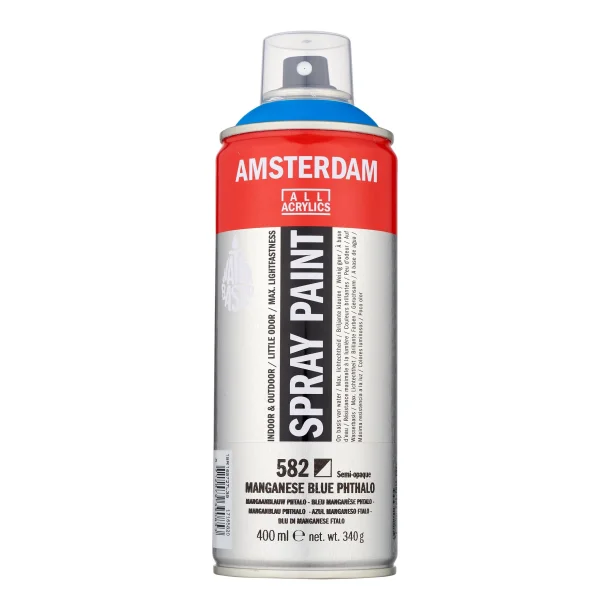 AMSTERDAM Spray paint 400 ml Manganese Blue Phthalo 582