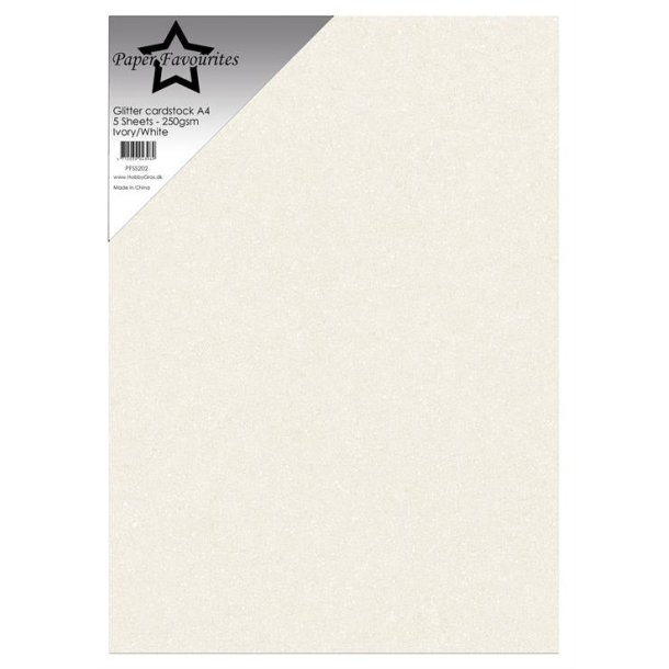 Glitter Cardstock "Ivory/White" PFSS202 