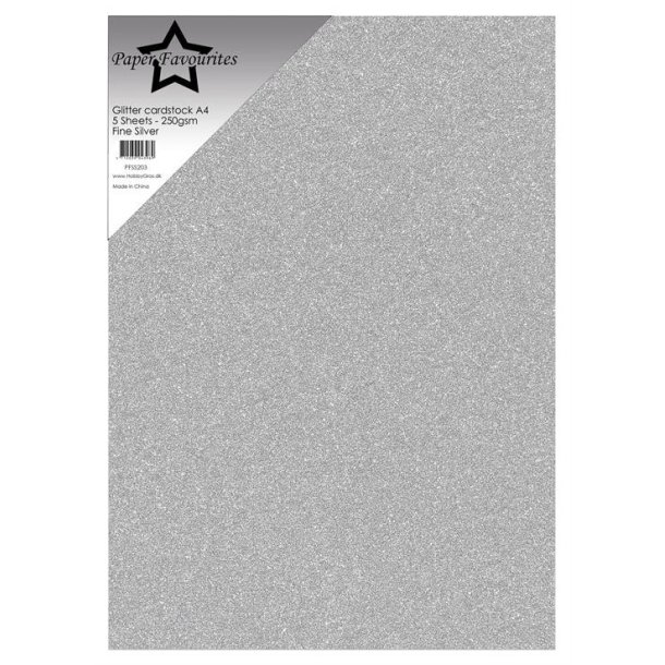 Glitter Cardstock "Fine Silver" PFSS203