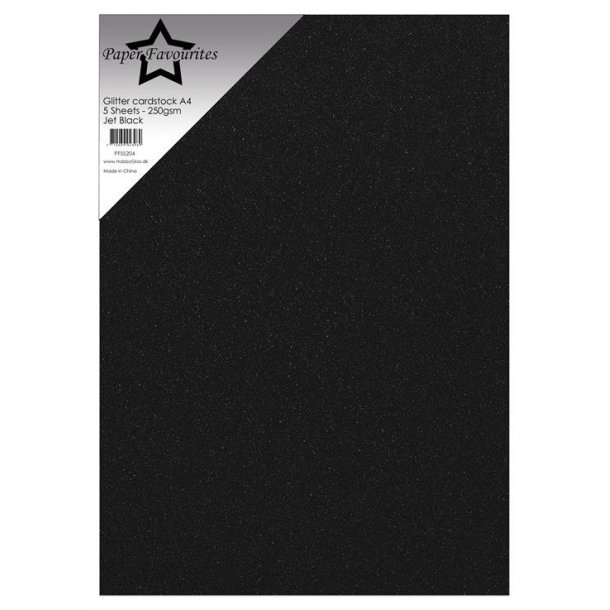 Glitter Cardstock "Jet Black" PFSS204