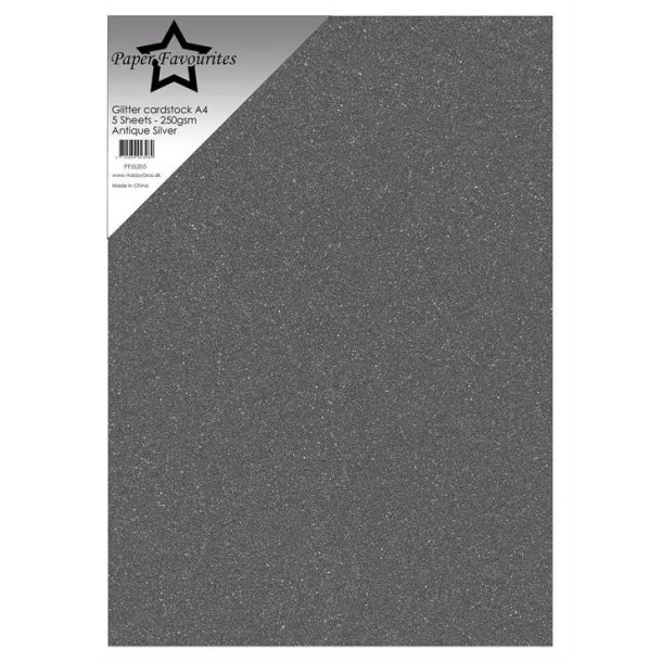 Glitter Cardstock "Antique Silver" PFSS205