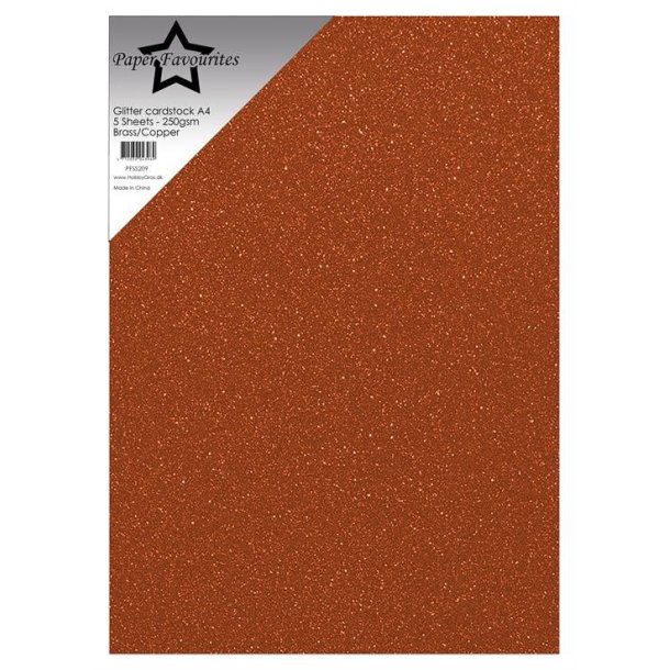 Glitter Cardstock "Brass/Copper" PFSS209 