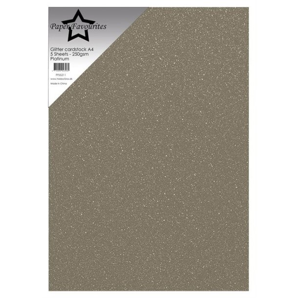 Glitter Cardstock "Platinum" PFSS211