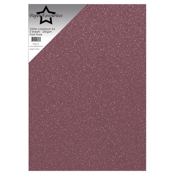 Glitter Cardstock "Dark Rose" PFSS213