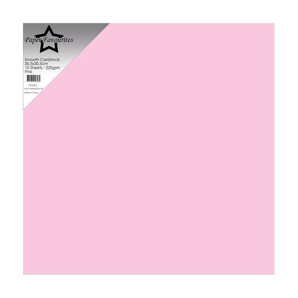 Paper Favourites Smooth Cardstock "Pink" PFSS501