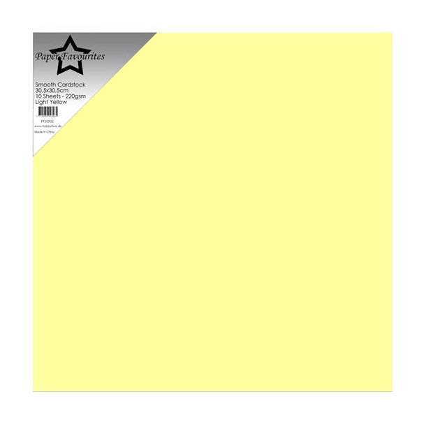 Paper Favourites Smooth Cardstock "Light Yellow" PFSS502