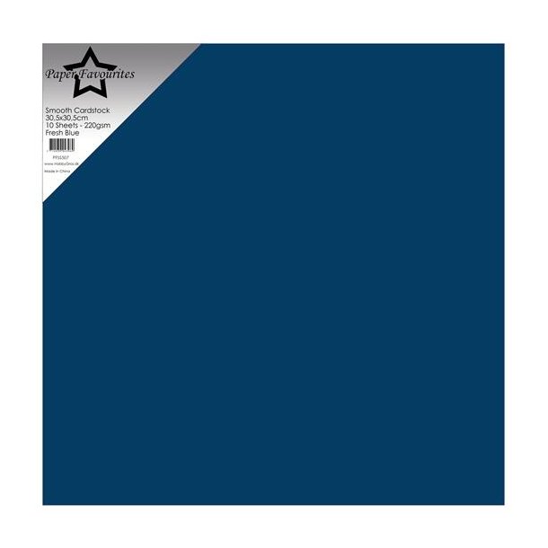 Paper Favourites Smooth Cardstock "Fresh Blue" PFSS507