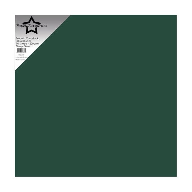 Paper Favourites Smooth Cardstock "Deep Green" PFSS508