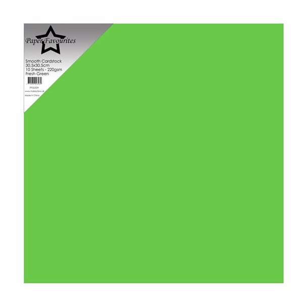 Paper Favourites Smooth Cardstock "Fresh Green" PFSS509