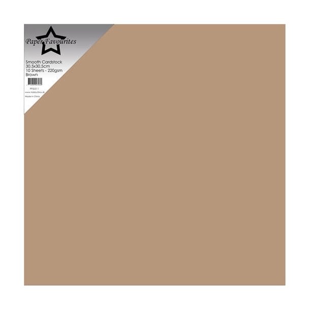 Paper Favourites Smooth Cardstock "Brown" PFSS511