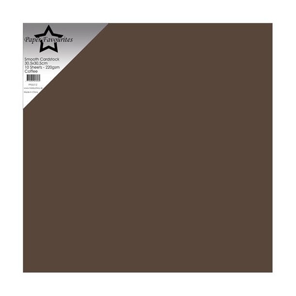 Paper Favourites Smooth Cardstock "Coffee" PFSS512