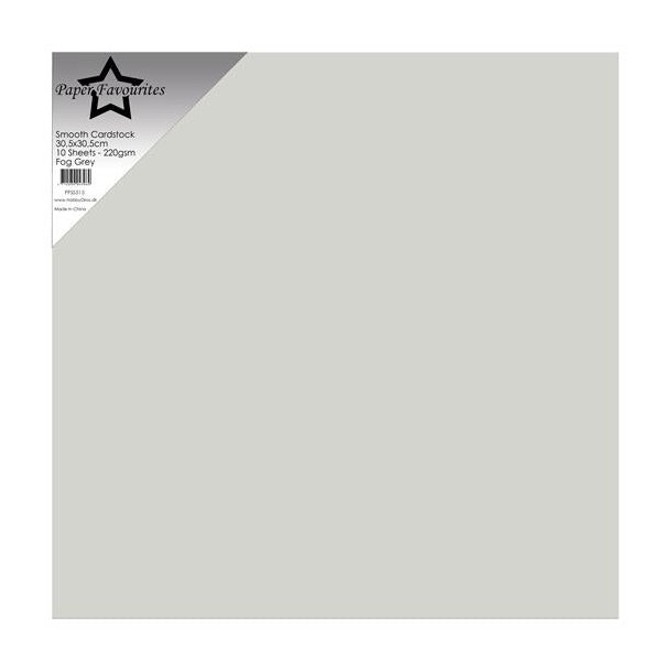 Paper Favourites Smooth Cardstock "Fog Grey" PFSS515