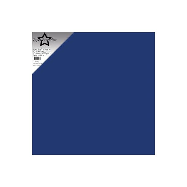 Paper Favourites Smooth Cardstock "Elegant Blue" PFSS519