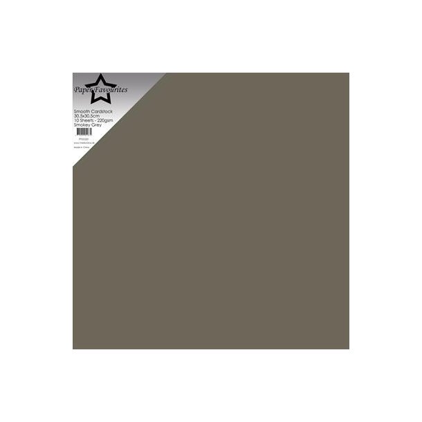 Paper Favourites Smooth Cardstock "Smokey Grey" PFSS520