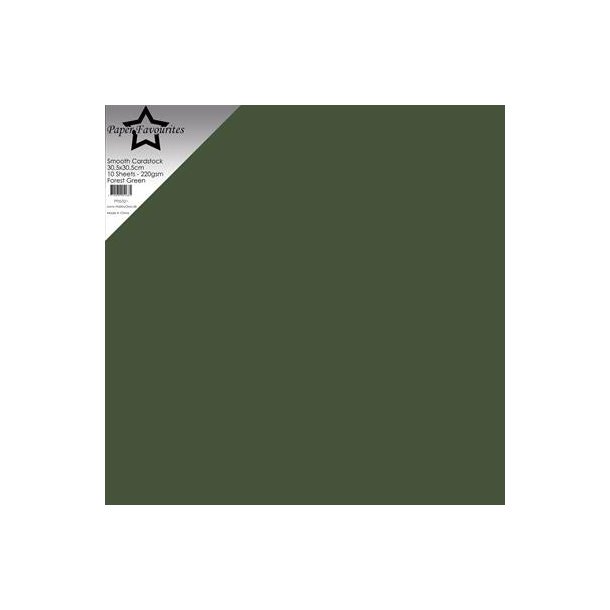 Paper Favourites Smooth Cardstock "Forest Green" PFSS521