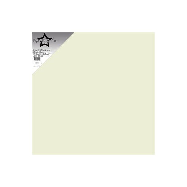 Paper Favourites Smooth Cardstock "Light Beige" PFSS523