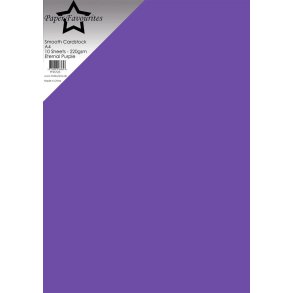 Paper Favourites A4 10ark Smooth Cardstock Eternal Purple PFSS725
