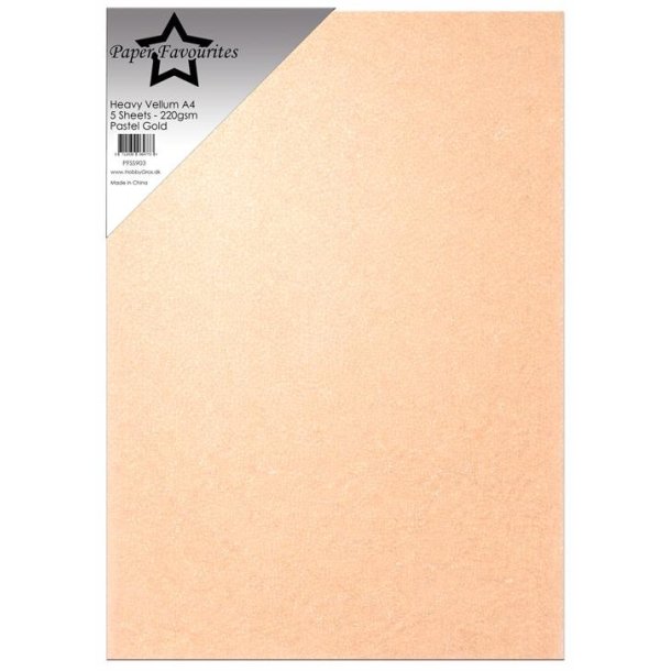 Heavy vellum Pastel Gold PFSS903 5stk