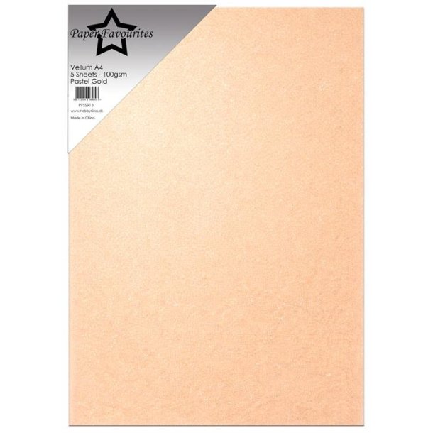 Vellum A4 Pastel Gold PFSS913 5stk