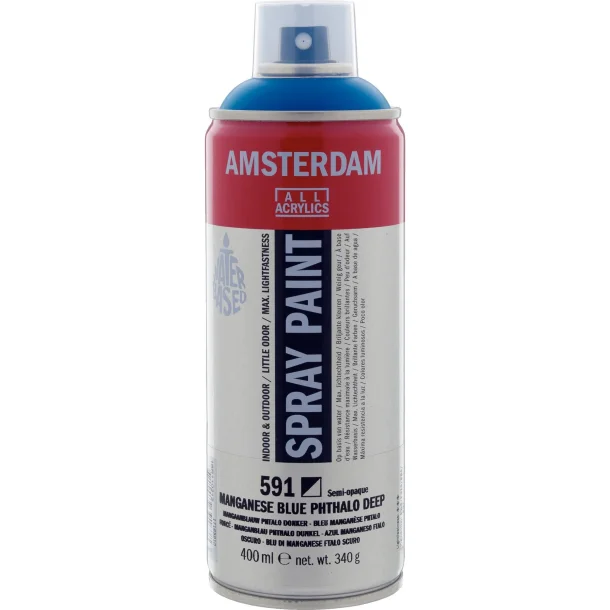 AMSTERDAM Spray paint 400 ml Manganese Blue Phthalo Deep 591