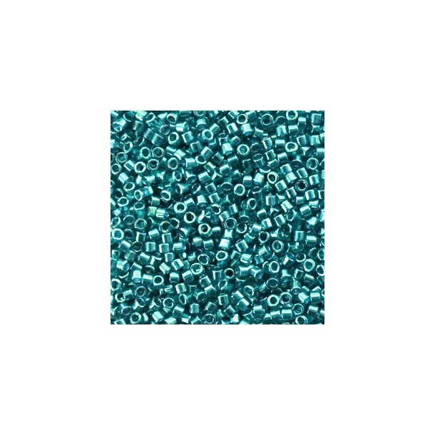 Miyuki glas perler 11/0 Duracoat Galvanized Sea Foam Green 10gram ca. 2mm