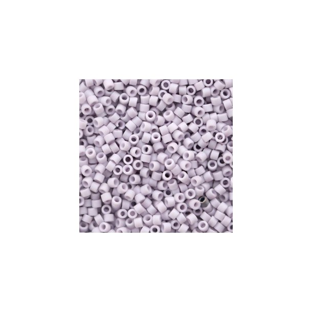 Miyuki glas perler 11/0 Opaque Matte Light Mauve Purple 10gram ca. 2mm