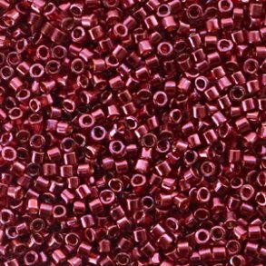 Miyuki glas perler 11/0 Gold Luster Wine Red 10gram ca. 2mm