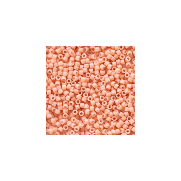 Miyuki glas perler 11/0 Duracoat Opaque Dyed Tea Rose 10gram ca. 2mm